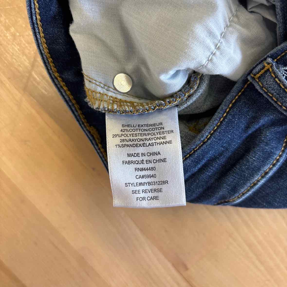 TINSELTOWN Size 0 Blue Denim Preloved Skirt