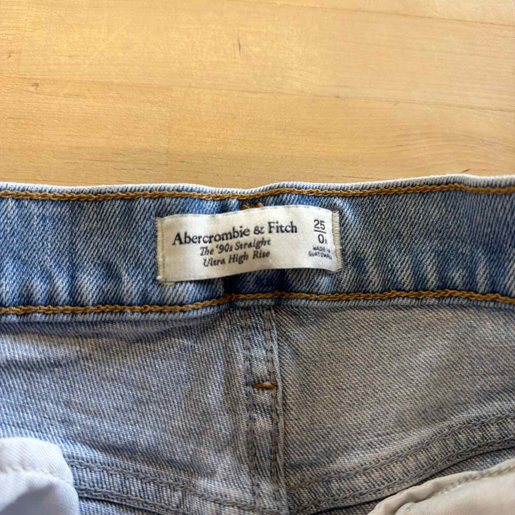 Abercrombie & Fitch Size 0 Blue Denim Preloved Jeans