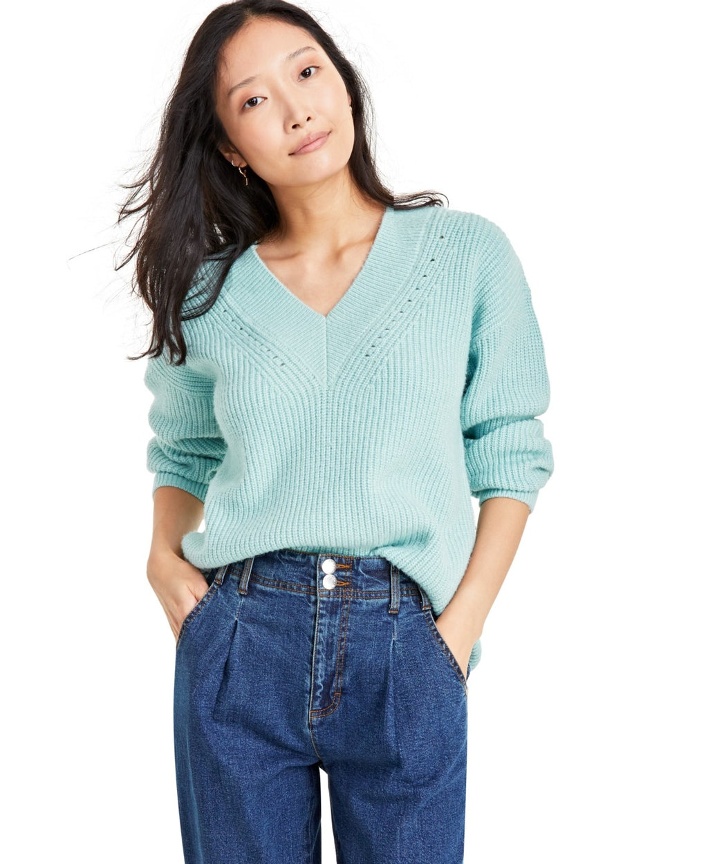 On 34th Size XL Blue Sweater