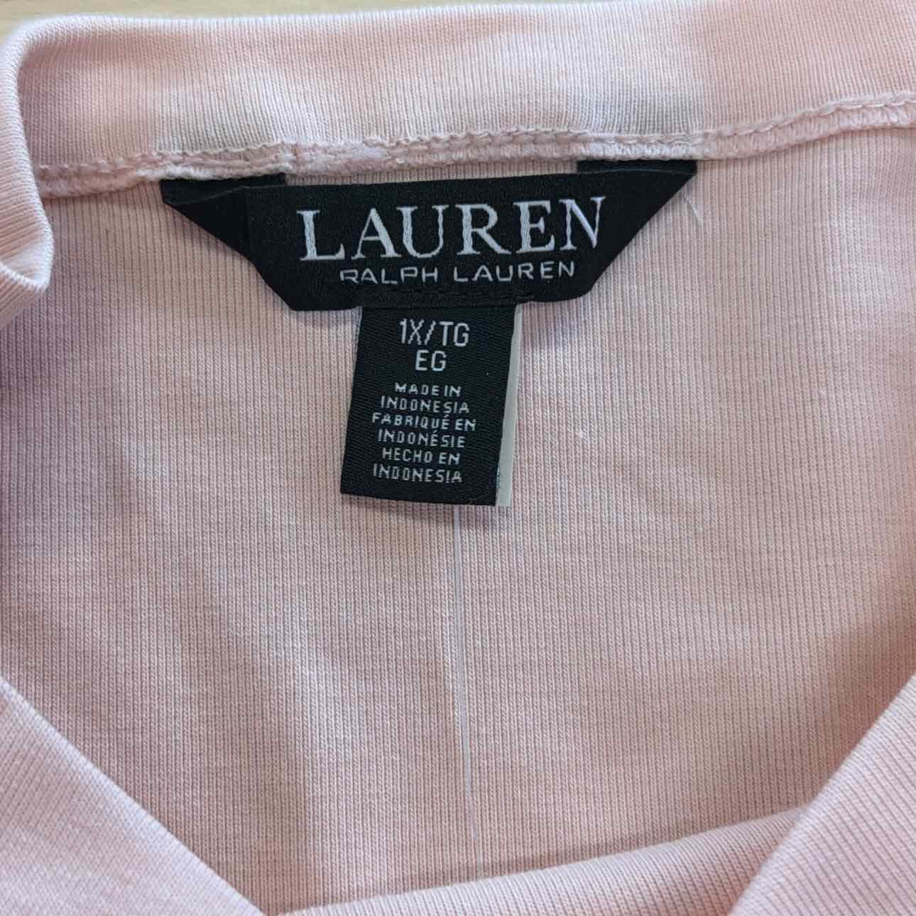 Lauren Ralph Lauren Plus Size Cotton-Blend Boatneck Top