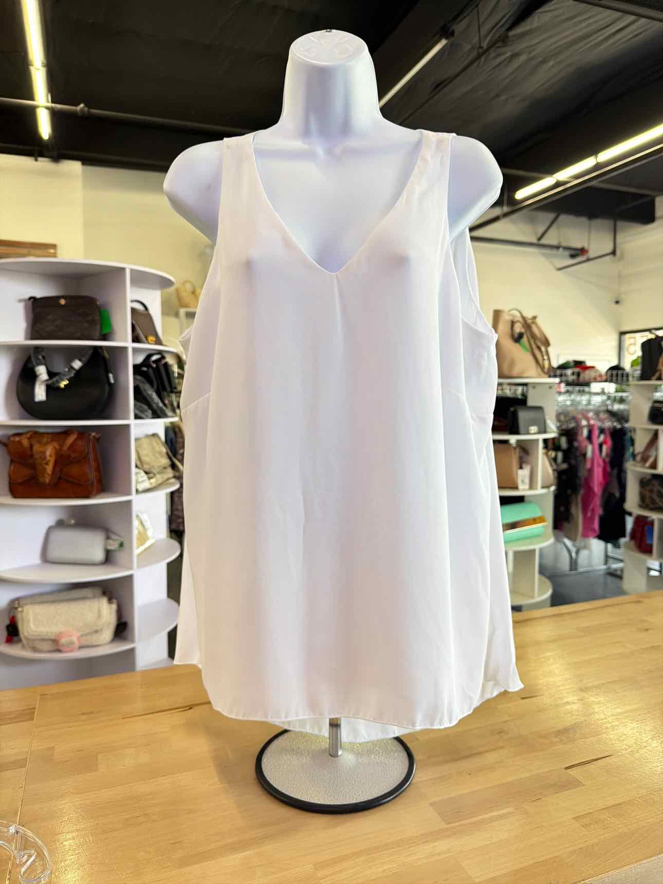 Joan Vass Size XL White Preloved Tank