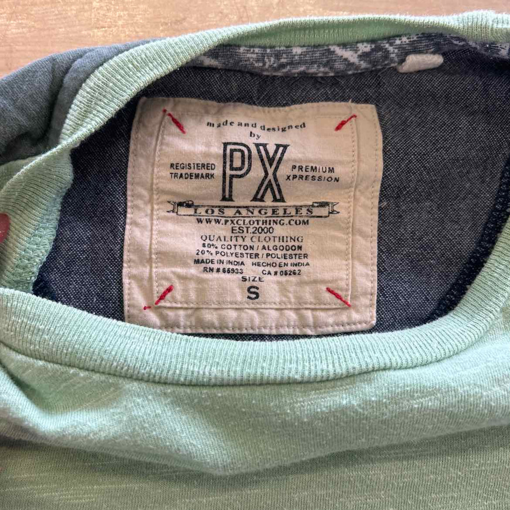PX Size S Green Preloved MENS T-shirt
