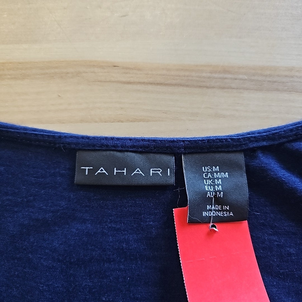 Tahari Size M Blue Preloved Tunic
