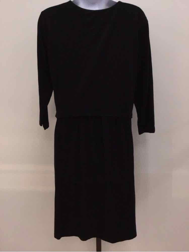 DNKY Size L Black Jersey Preloved Dress