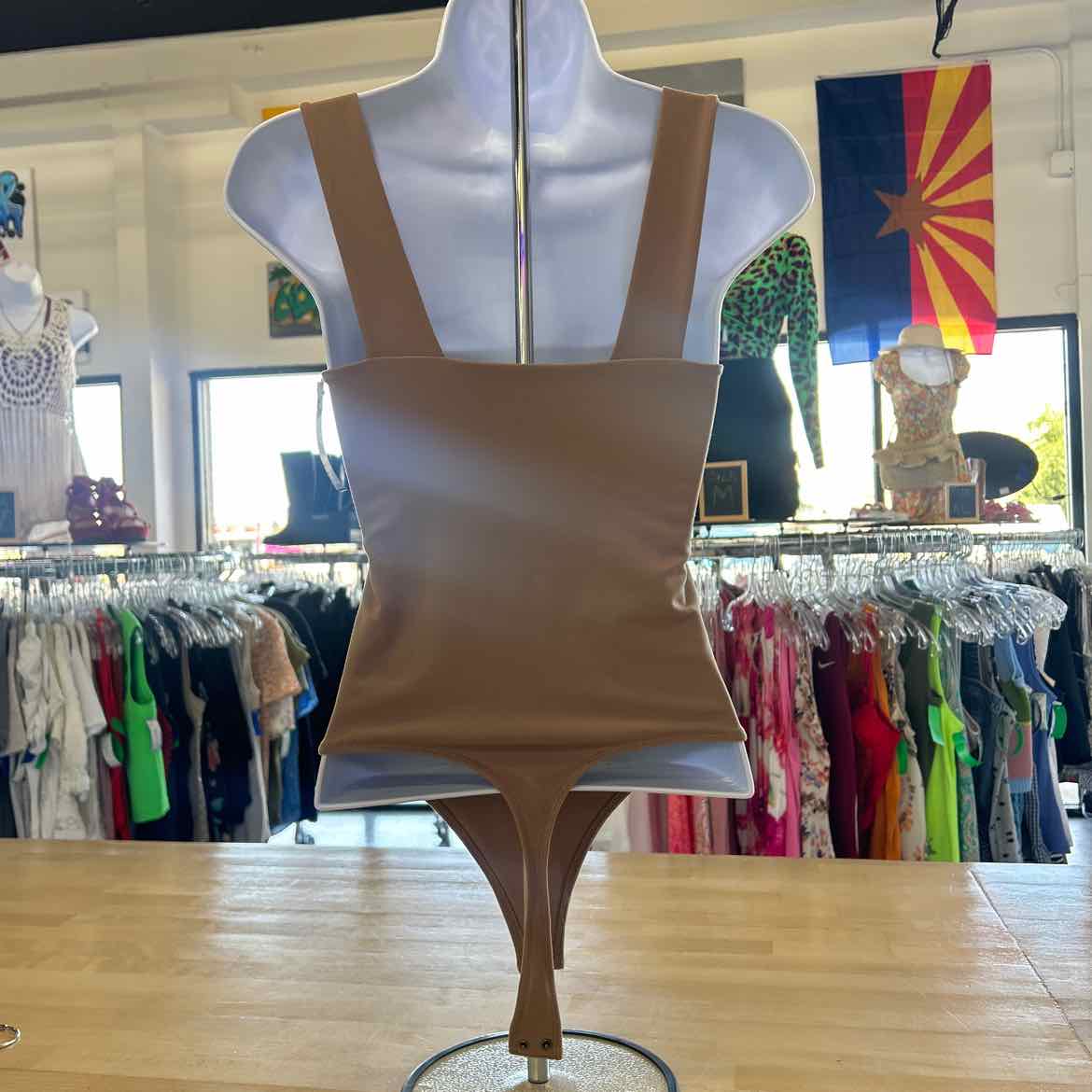 Abercrombie & Fitch Size XS Tan Preloved Bodysuit
