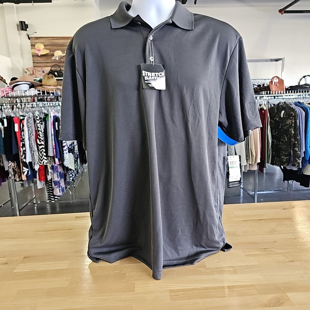 airflux Men's Size L Gray MENS Polo