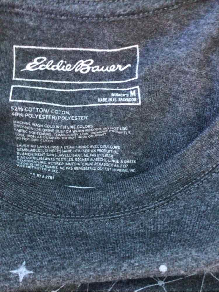 Eddie Bauer Size M Gray T-shirt