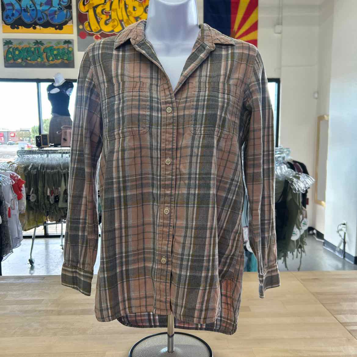 Madewell Size XS Peach Preloved Longsleeve