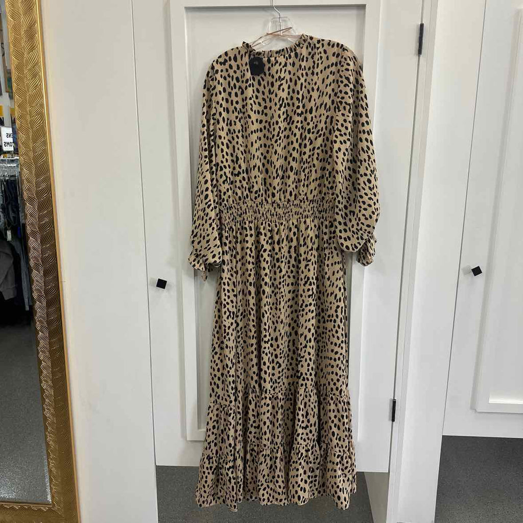 Vince Camuto Size XL Tan Dress