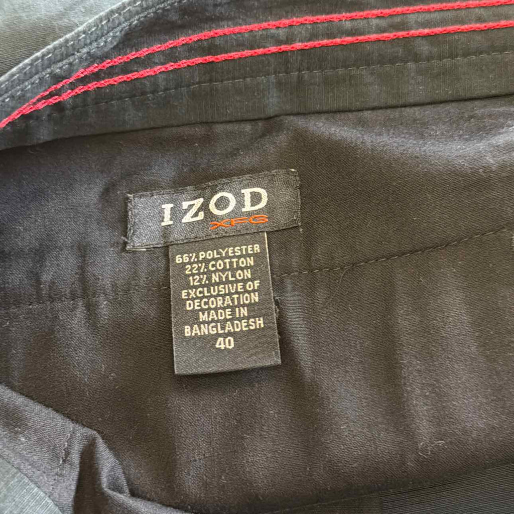 Izod Men's Size 40 Black MENS Shorts
