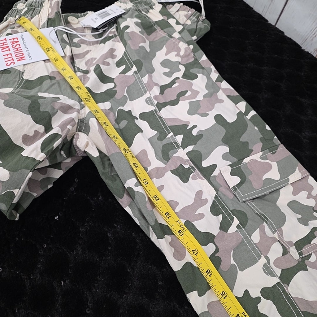 Celebrity Pink Juniors' Camo-Print Drawcord-Hem Parachute Pants