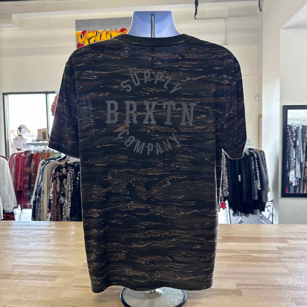 Brixton Size L Green Shirt