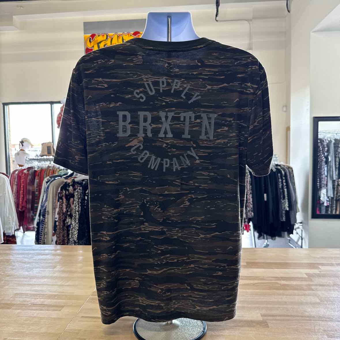 Brixton Size L Green Shirt