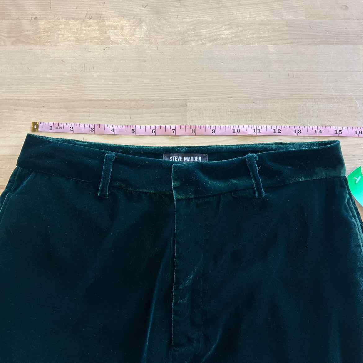 Steve Madden Women's Mercer Velvet Straight-Leg Pants