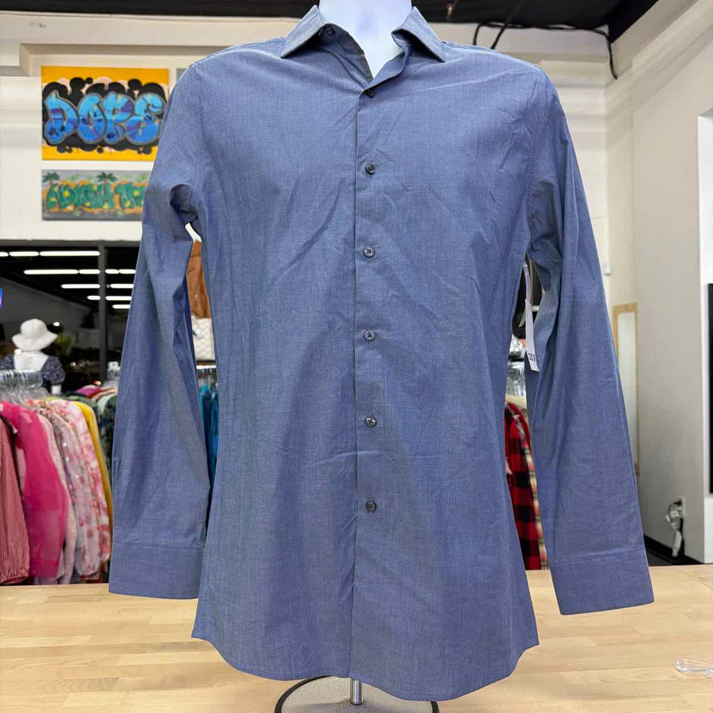 Bar Iii Mens Stretch Button Down Dress Shirt