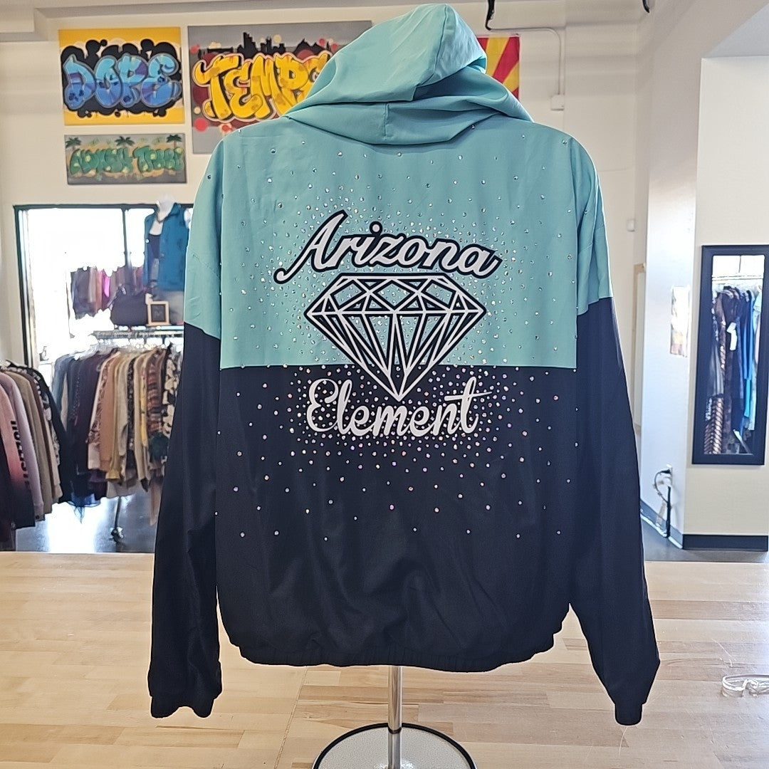 Rebel Athletic Size XS Black Blue Preloved Jacket