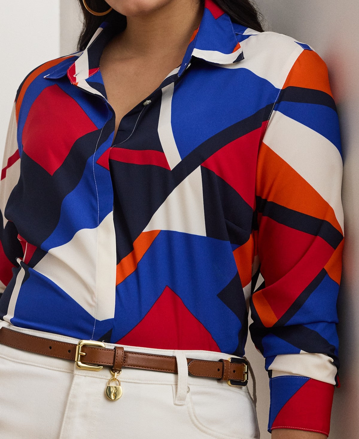 Ralph Lauren Size 1X Blue/Red T-shirt