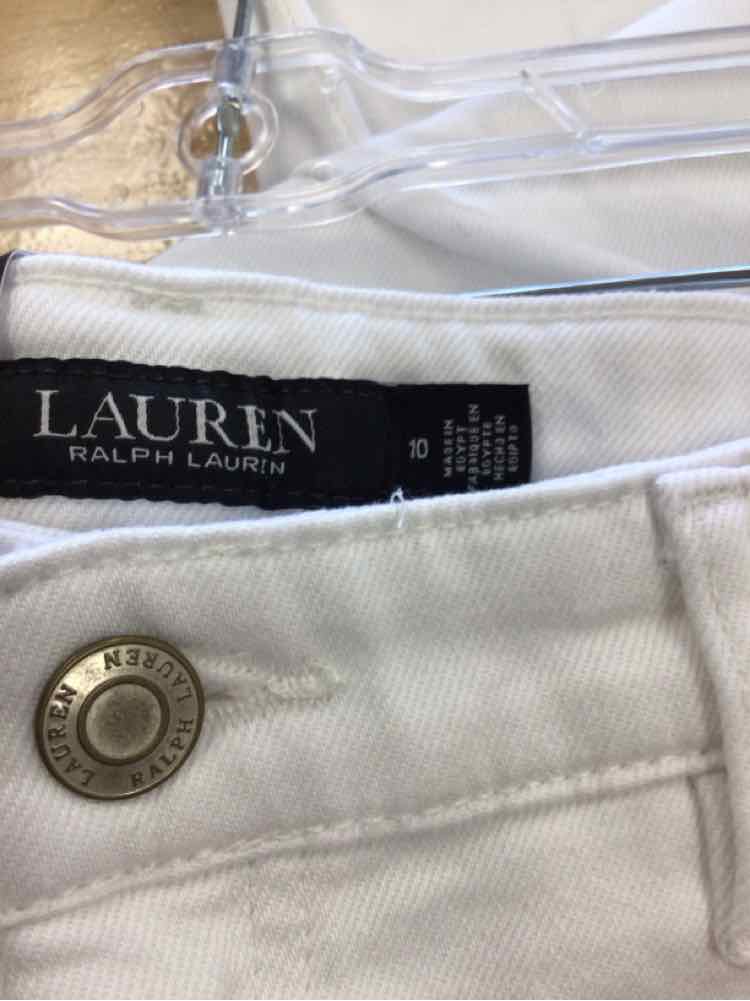 Ralph Lauren Size 10 White New Jeans