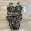 Carabella Size 10 Brown Preloved Swimsuit