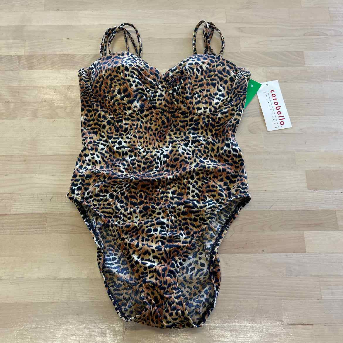 Carabella Size 10 Brown Preloved Swimsuit