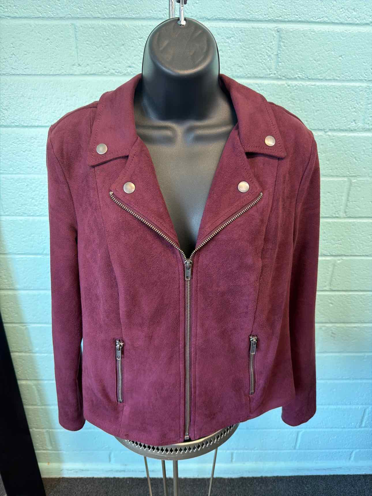 Style & Co. Size PM Maroon Jacket