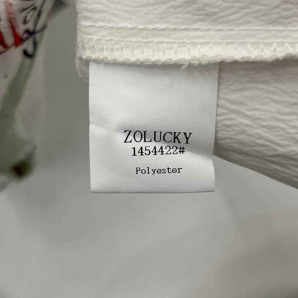 ZoLucky Size 2X White Preloved Button Down LS