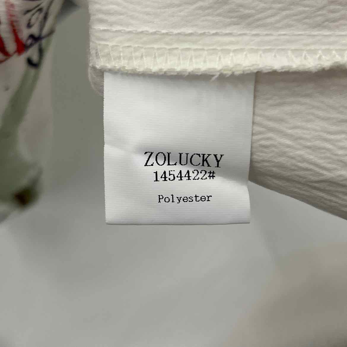 ZoLucky Size 2X White Preloved Button Down LS