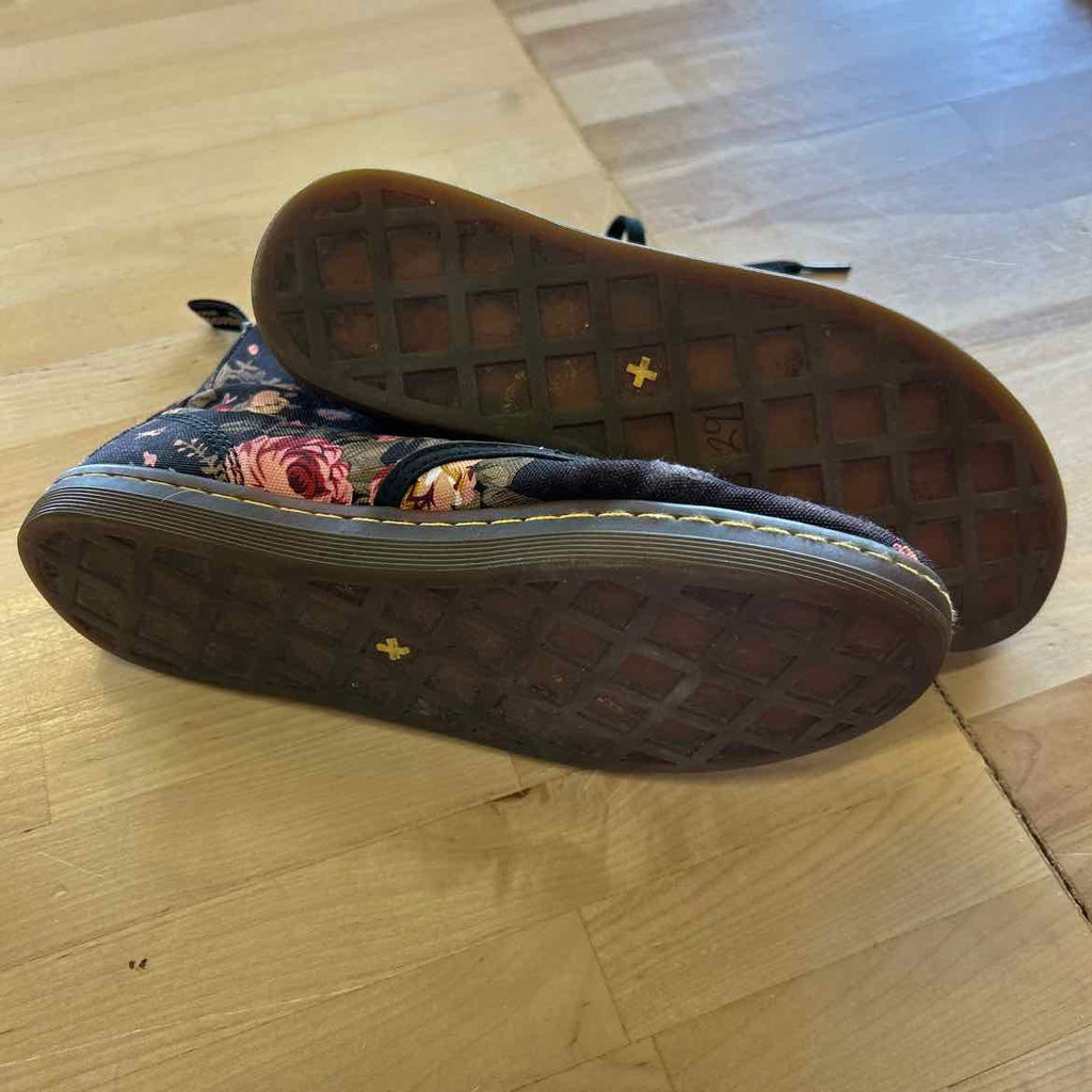 Dr Martens Size 7 Black/Pink Preloved Boots