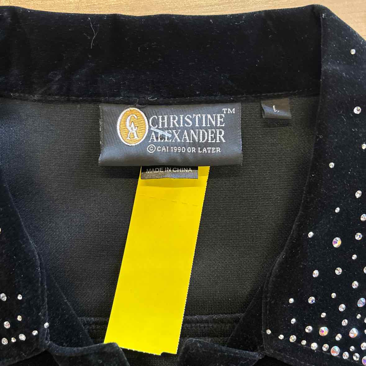 Christine Alexander Size L Black Jacket