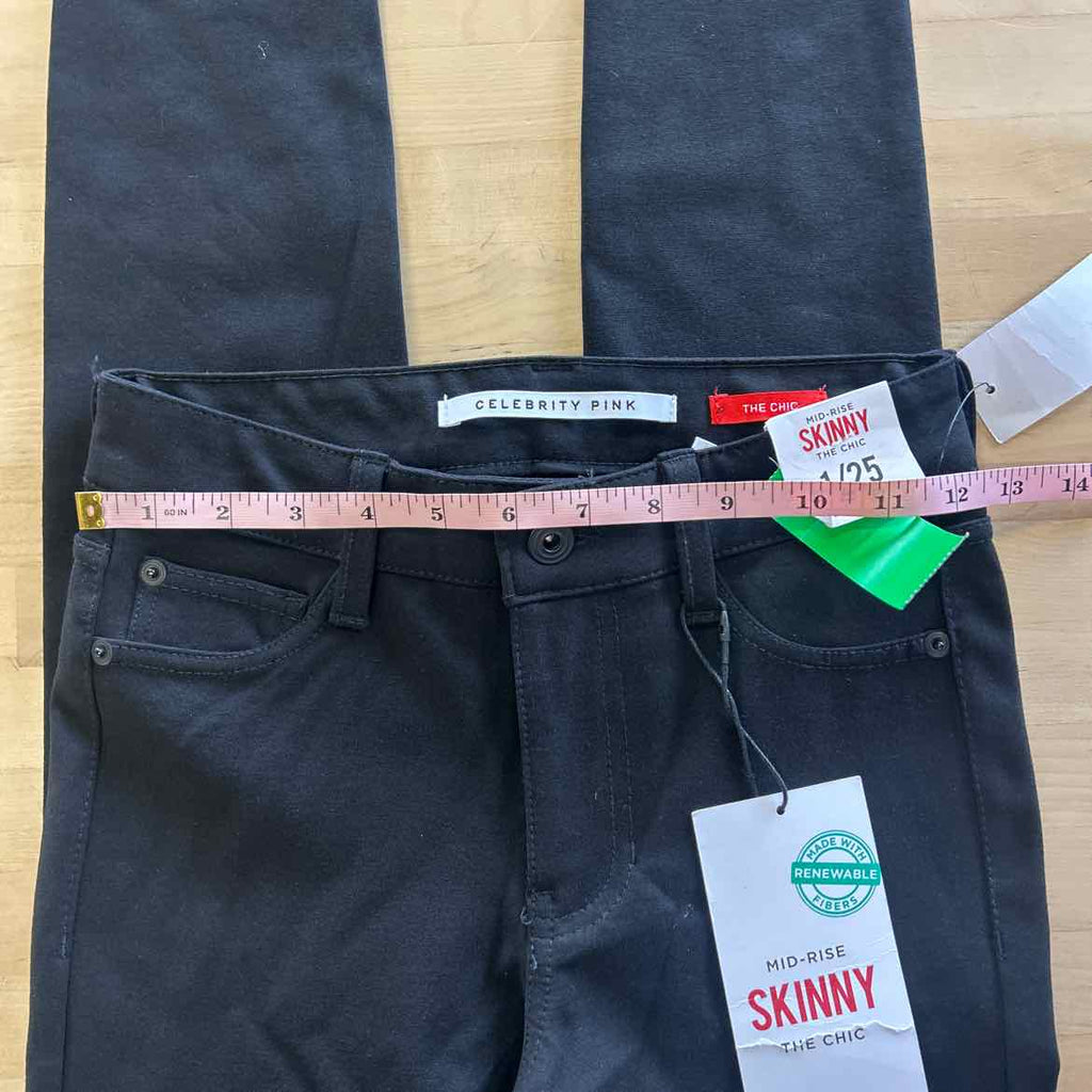 Celebrity Pink Juniors' Skinny Ponte Pants - Black