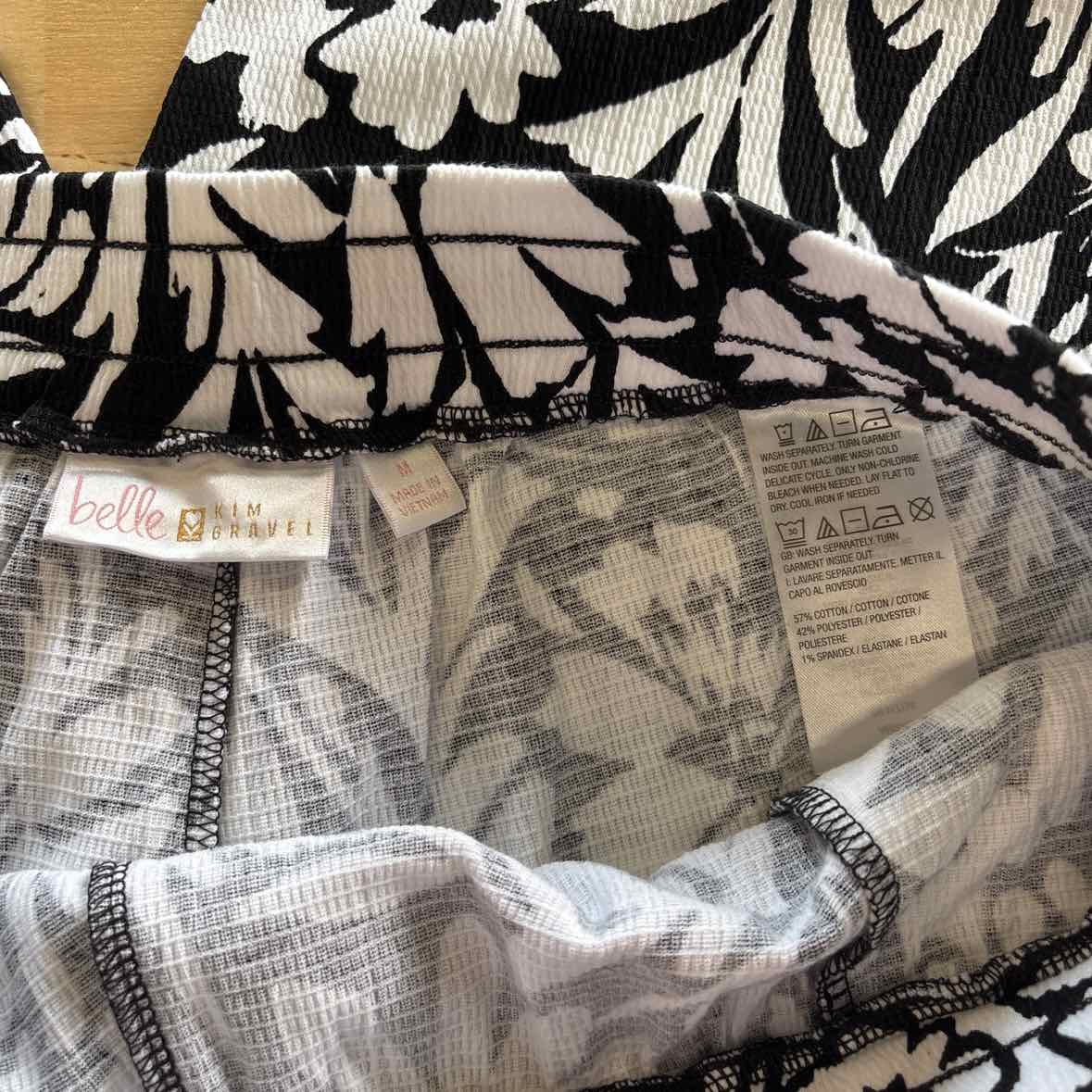 Kim Gravel Size M Black/White Preloved 2 pc sets