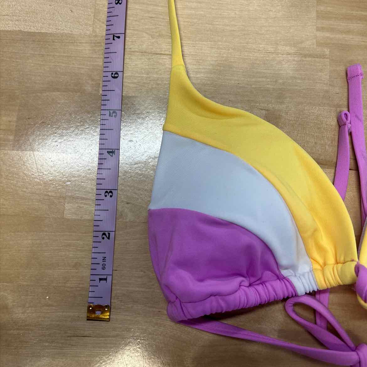 Hurley Size S Summer Block Tri Womens Bikini Top