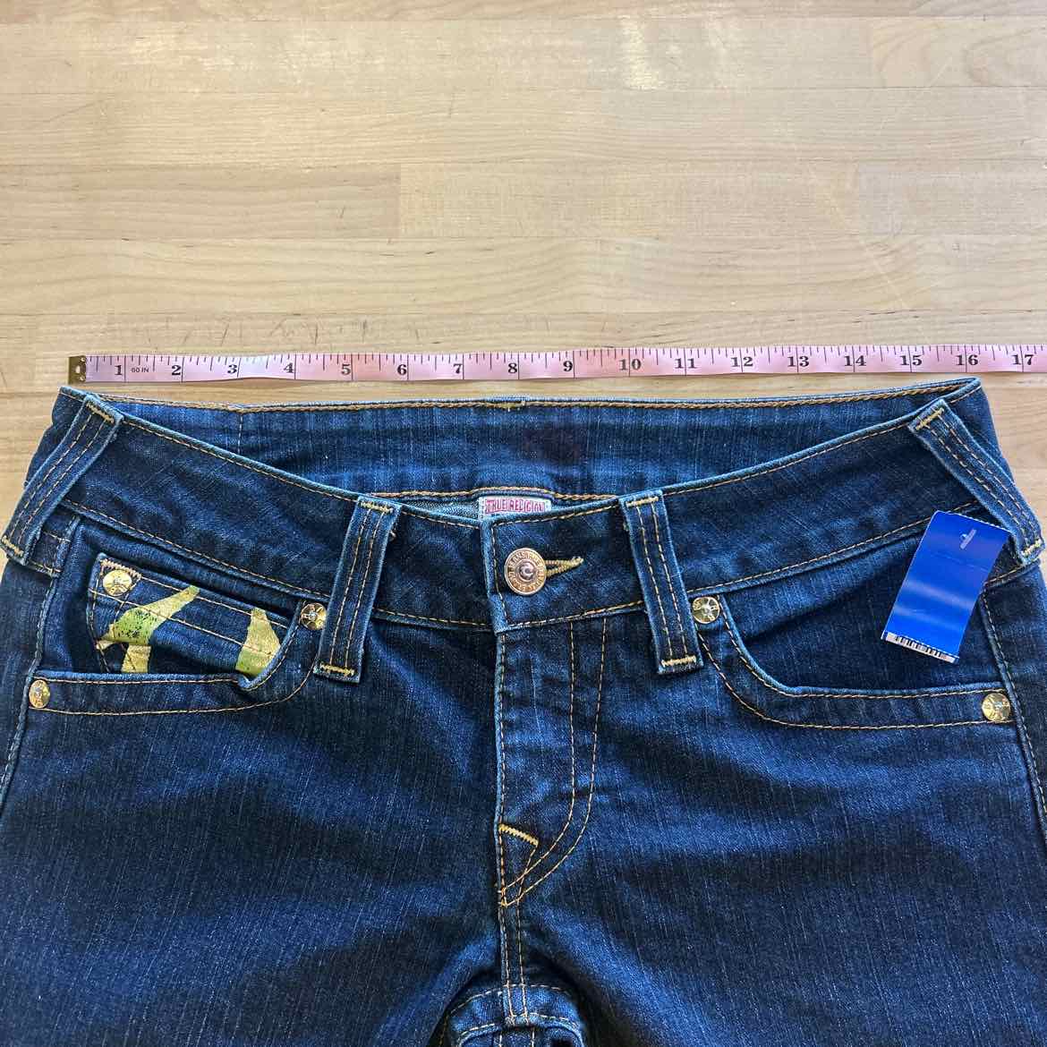 True Religion Size 31 Blue Denim Preloved Jeans