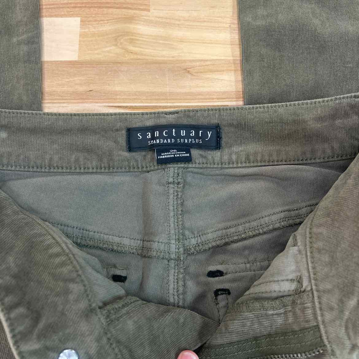 Santuary Size 26 Beige Corduroy Pants
