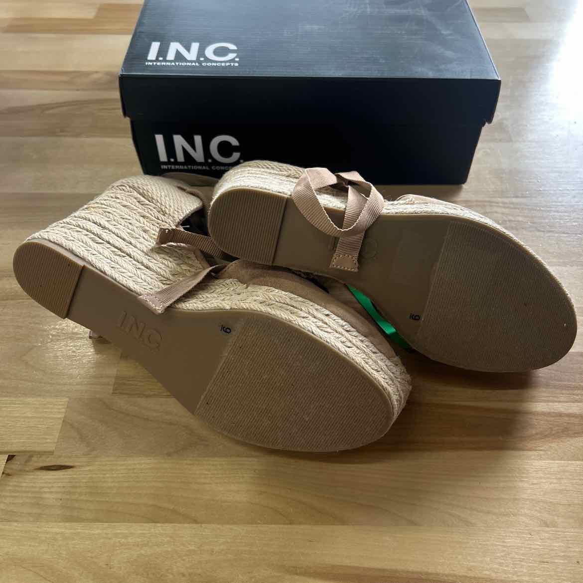 I.n.c. International Concepts Women's Merryy Espadrille Wedge Sandals - 9