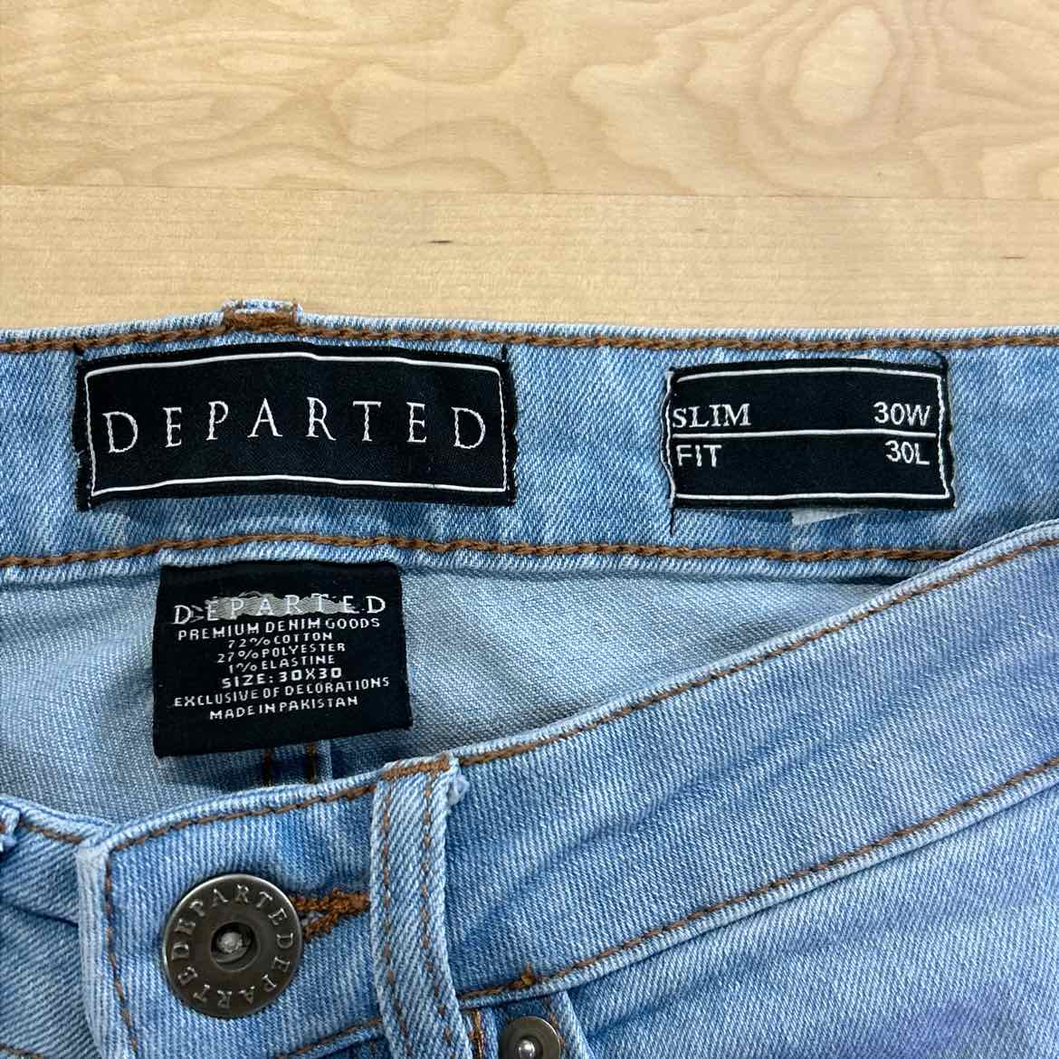 Departed Size 30 Blue MENS Jeans
