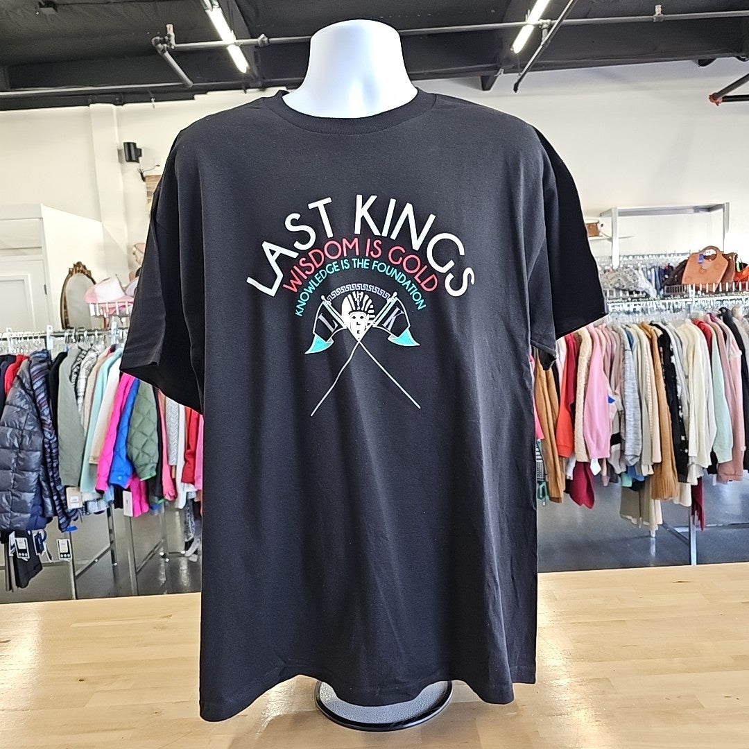Last Kings Size XL Black MENS T-shirt