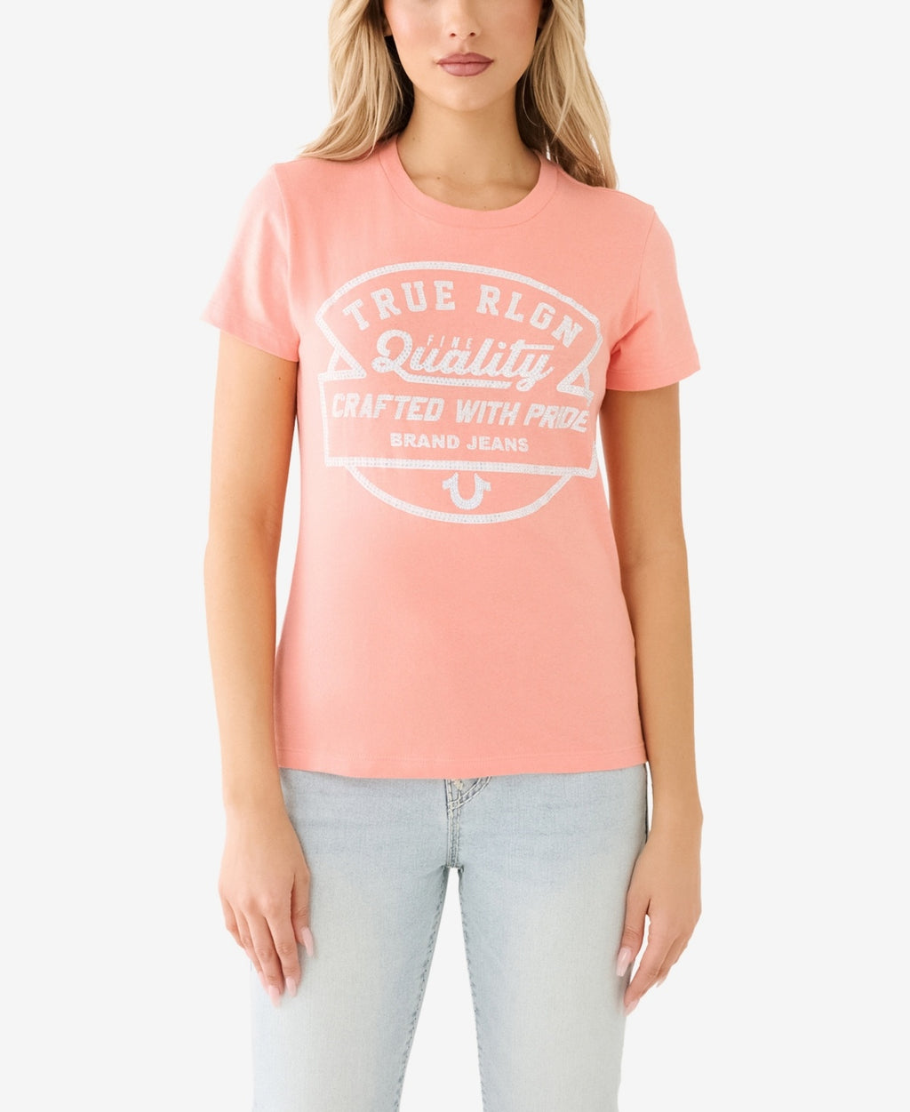 True Religion Size XS Peach New T-shirt
