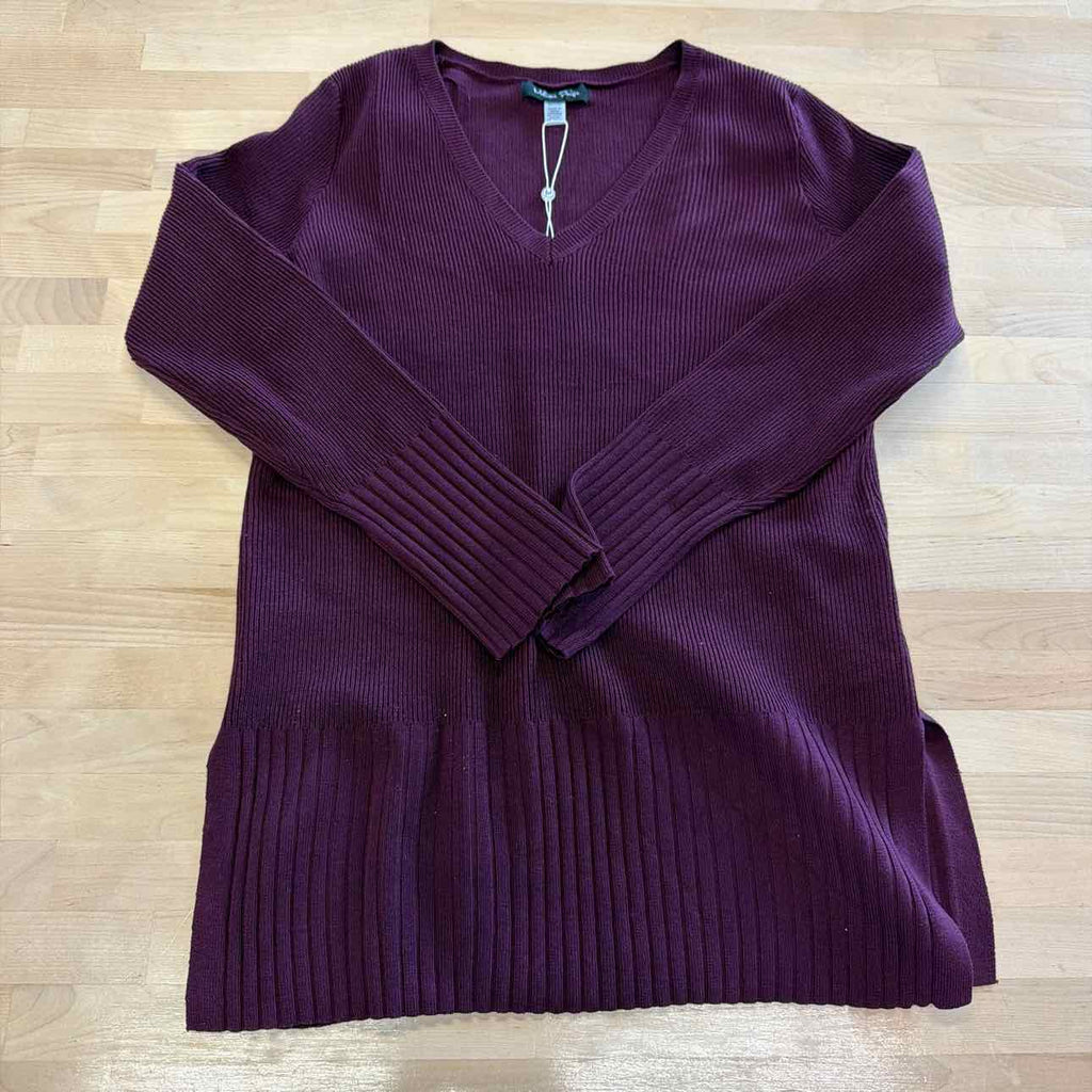 Melissa Paige Women's Ribbed-Knit V-Neck Tunic