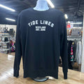 Tide Lines Size 2XL Black Preloved MENS Sweatshirt