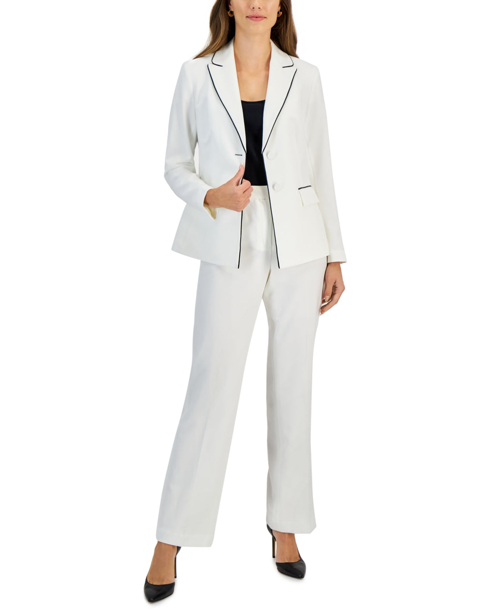 Le Suit Size 14 White & Black New Blazer