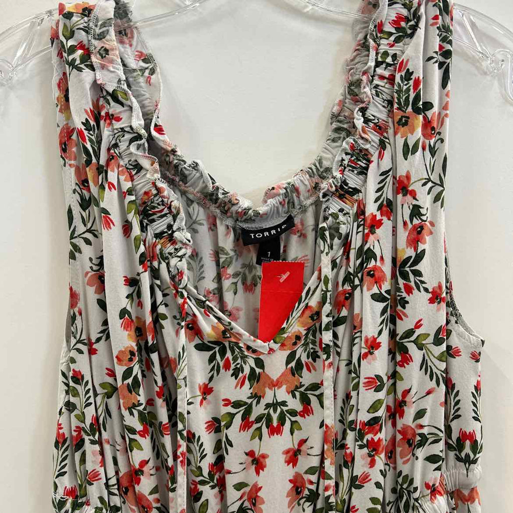 Torrid Size 1X White Preloved Dress