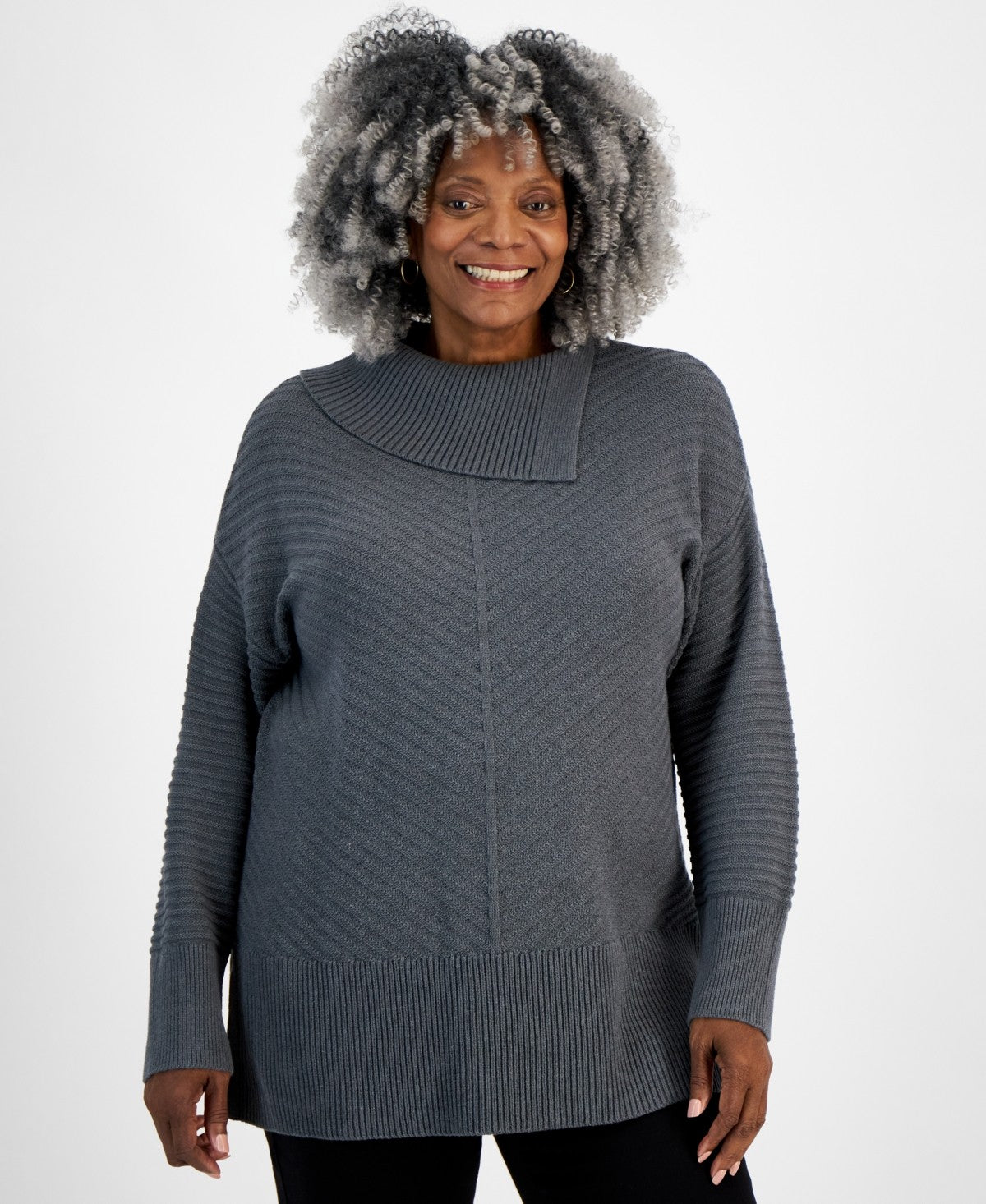 Style & Co. Size 3X Gray Sweater