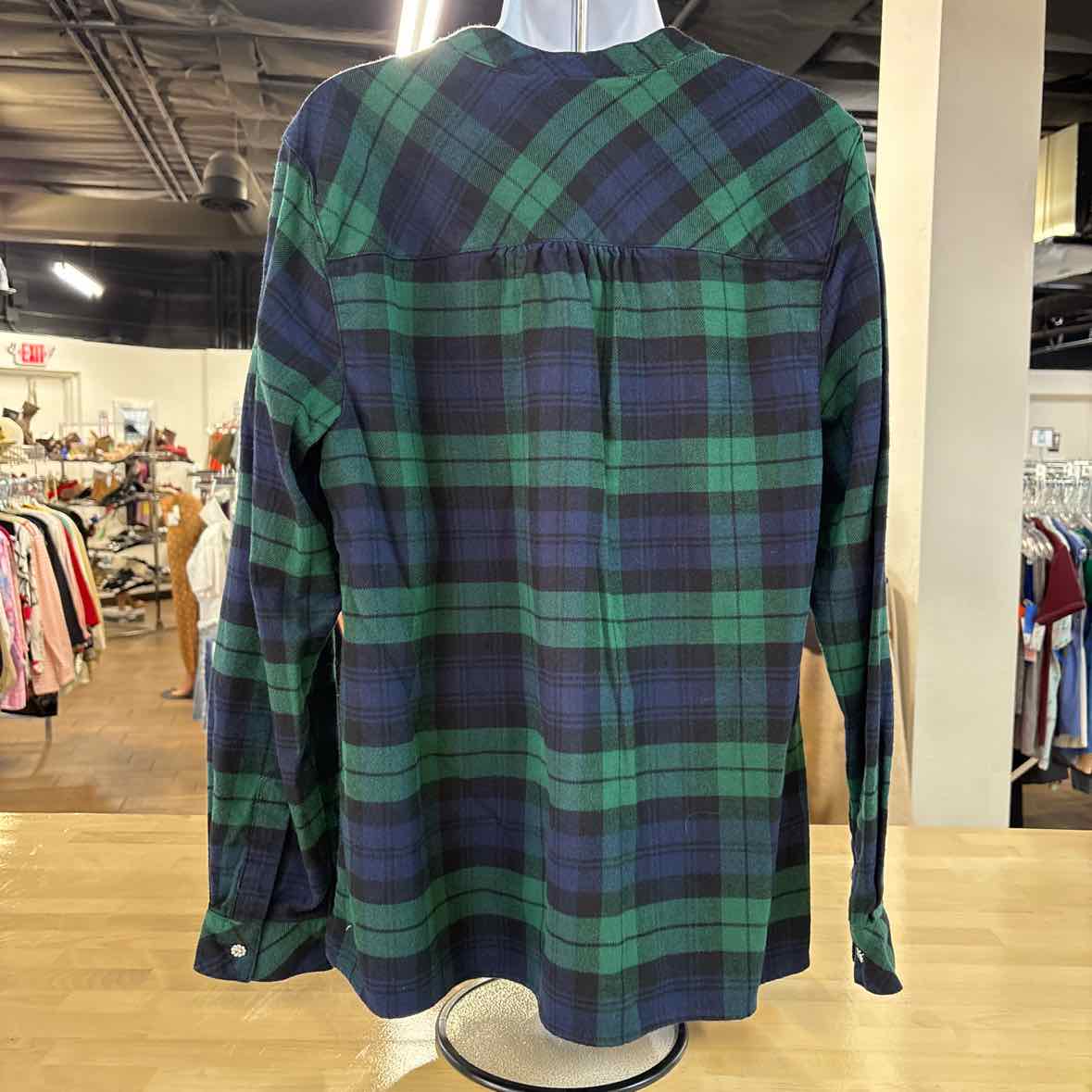 Joan Rivers Size M Green & blue Prints Knit Top