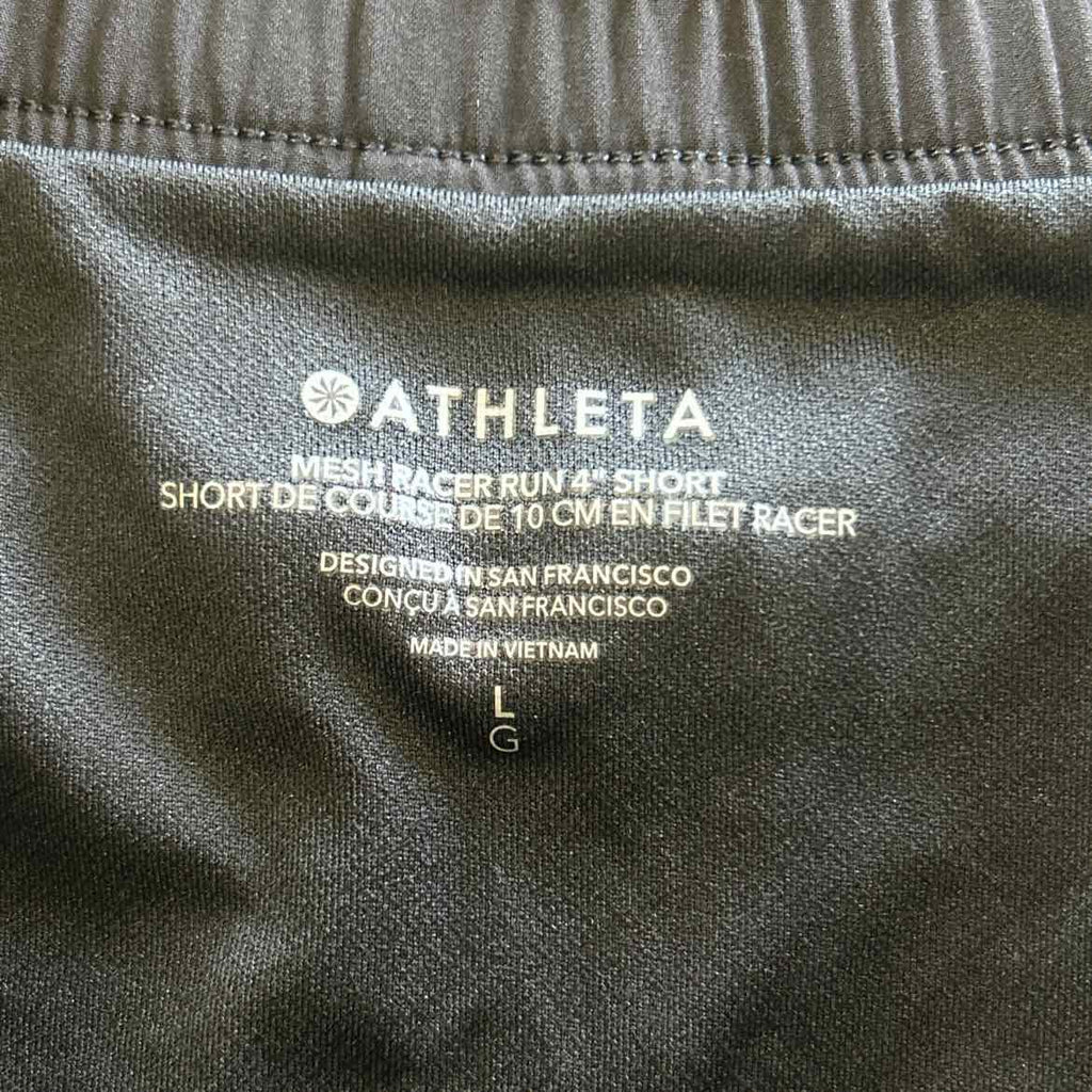 Athleta Size L Black Preloved Athletic Shorts