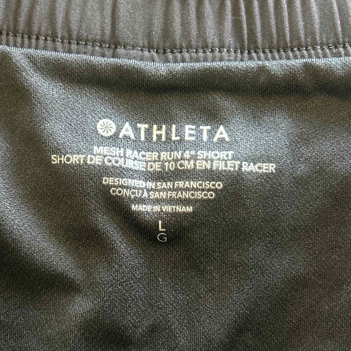 Athleta Size L Black Preloved Athletic Shorts