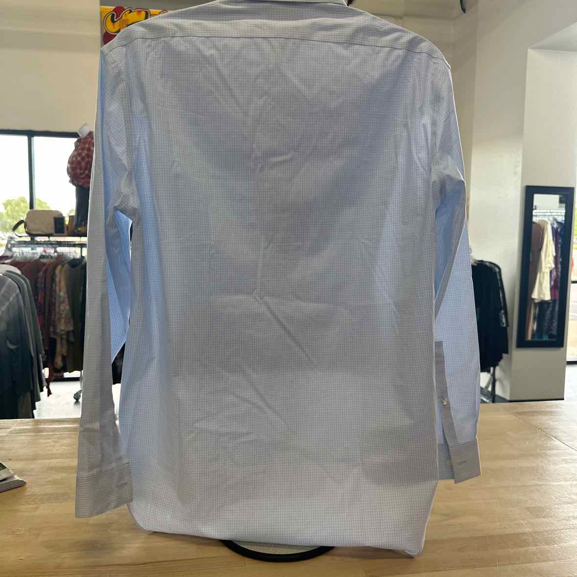 Calvin Klein Size XL Blue MENS Button Down Shirt