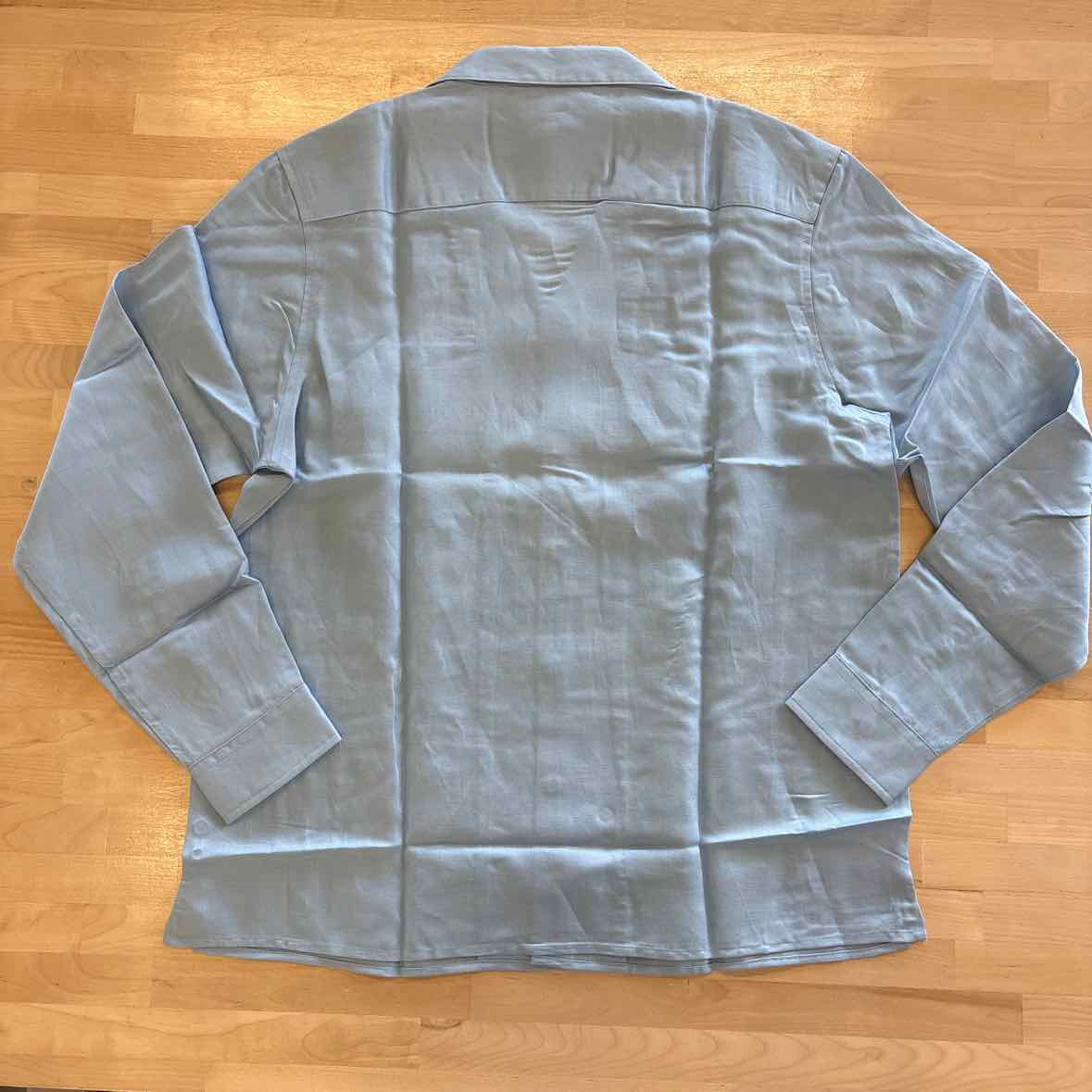 Male INC Men's Size M Blue MENS Long Sleeve Kylo Regular-Fit Camp Shirt NWT