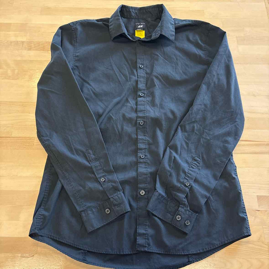 H&M Size L Black Button Down Shirt