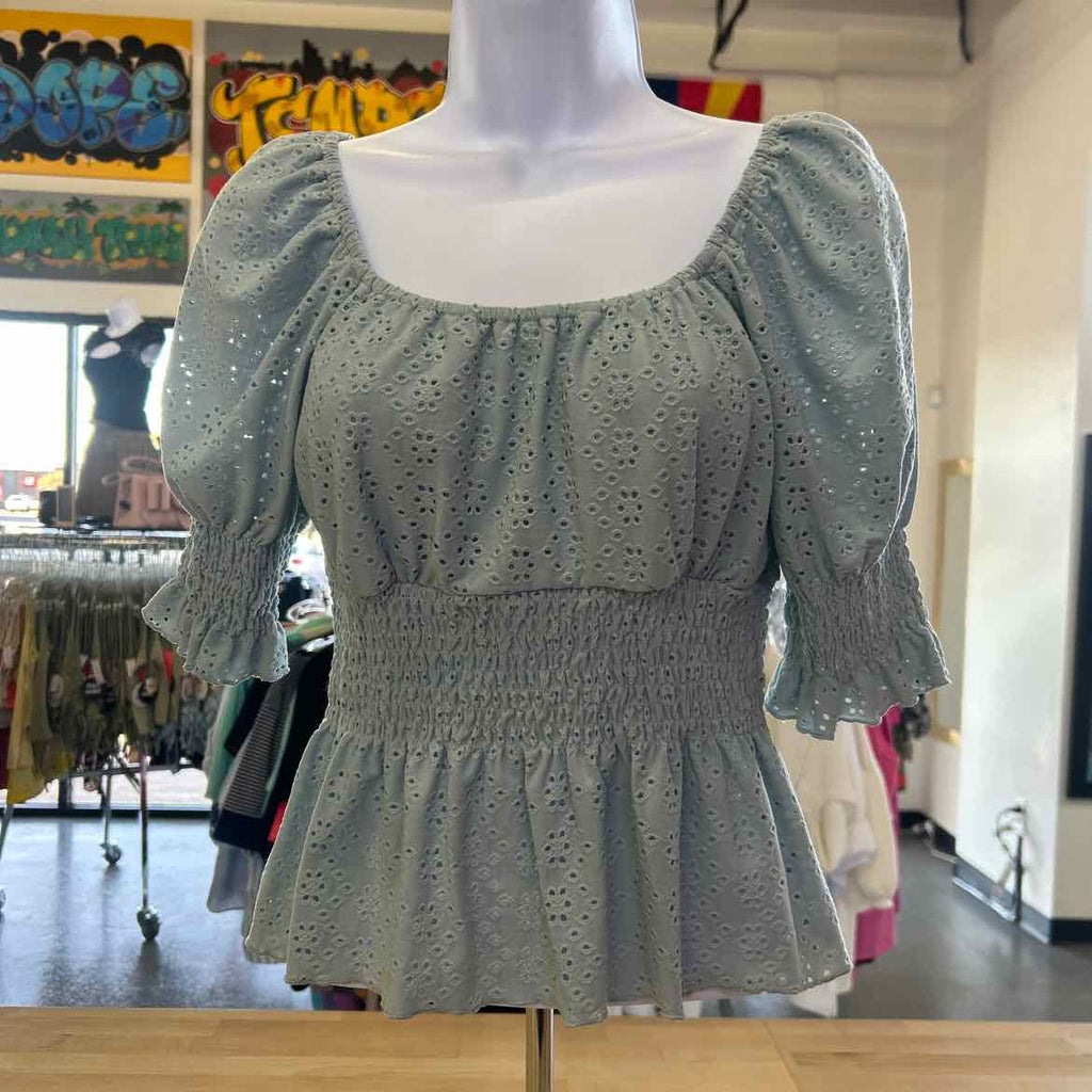 Urban Romantics Size S Blue Preloved Blouse SS